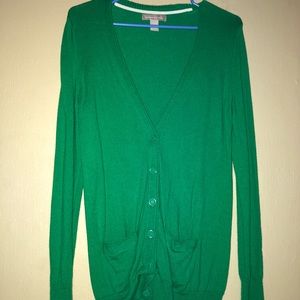 Banana Republic long green cardigan